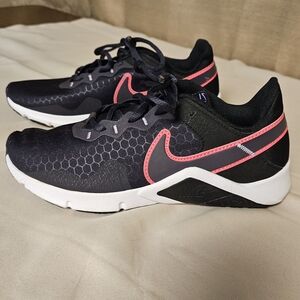 Nike Legend Essential 2 Women's Black Purple and Pink Sneakers Size 7